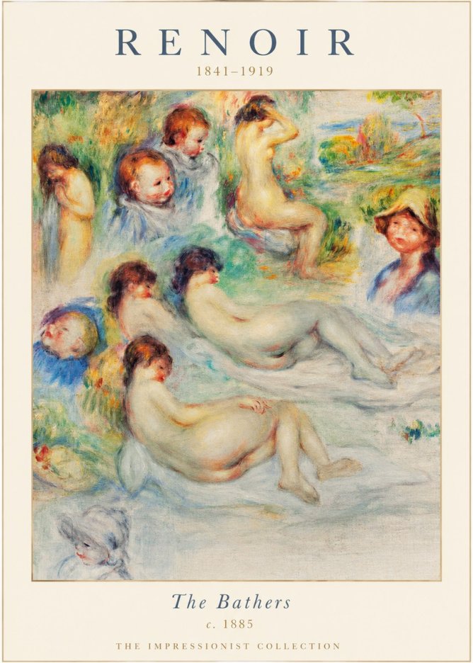 Renoir The Bathers II No1 - Póster