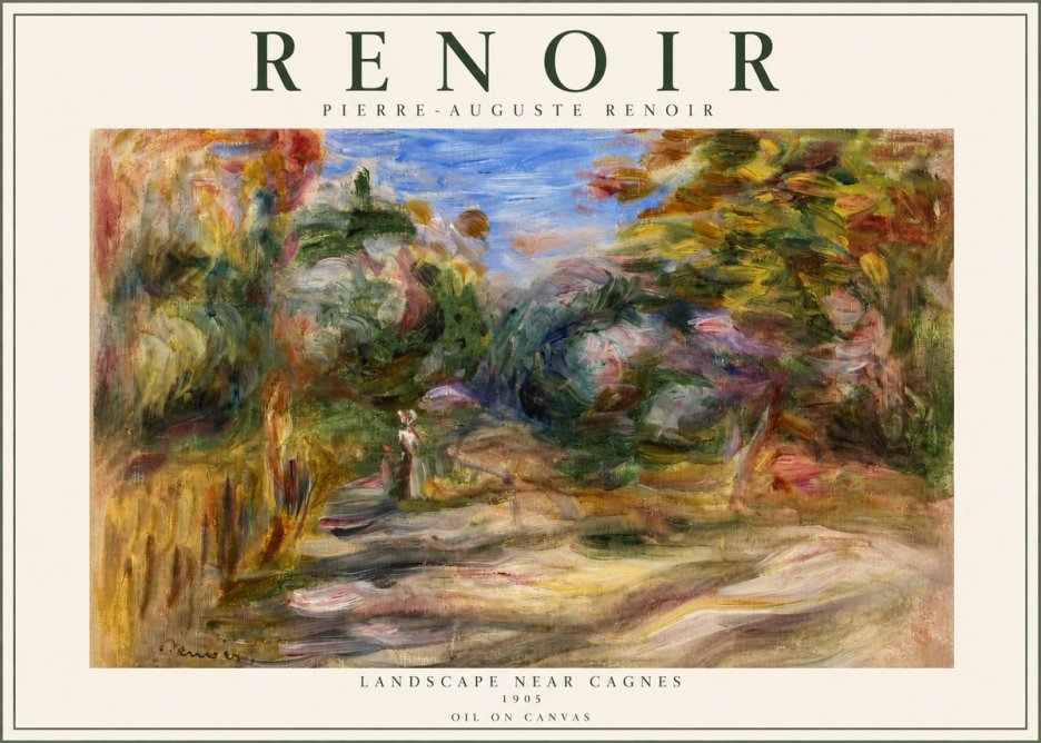 Renoir Landscape Near Cagnes III No2 - Póster