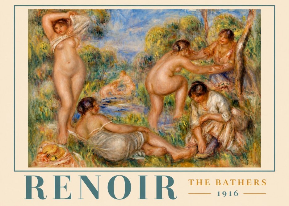 Renoir The Bathers III No2 - Póster