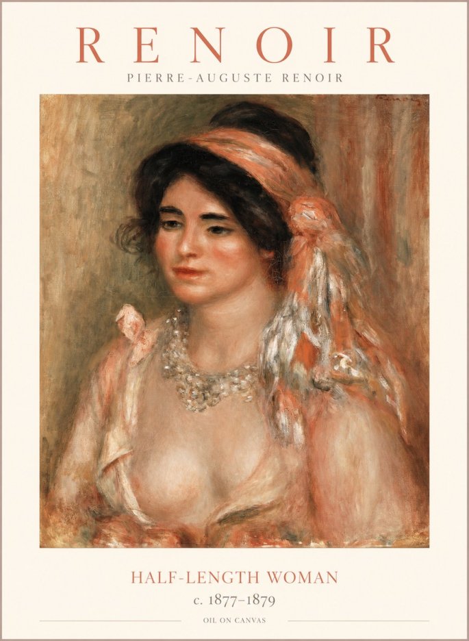 Renoir Half-length Woman No1 - Póster