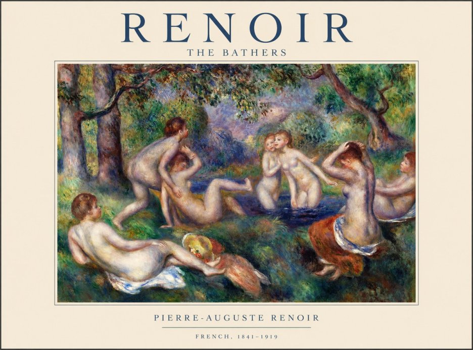 Renoir The Bathers IV No1 - Póster