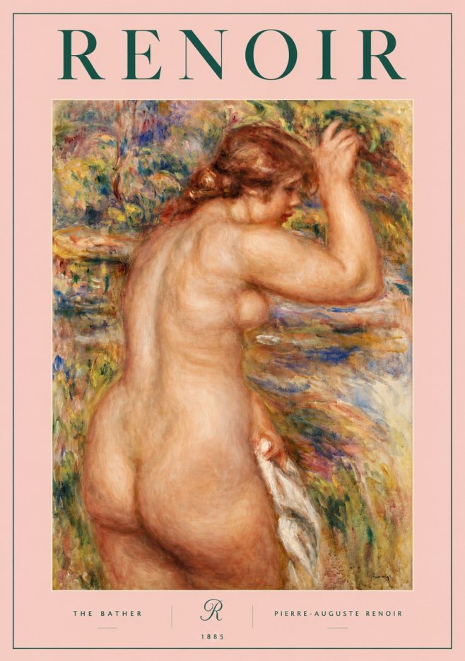 Renoir Bather No5 - Póster