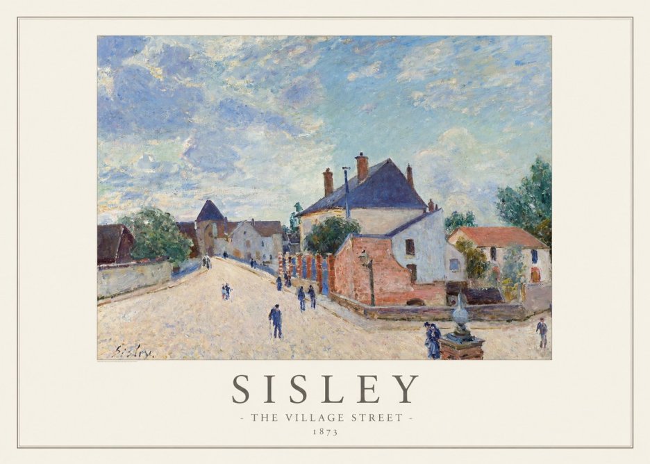Sisley The Village Street No1 - Póster