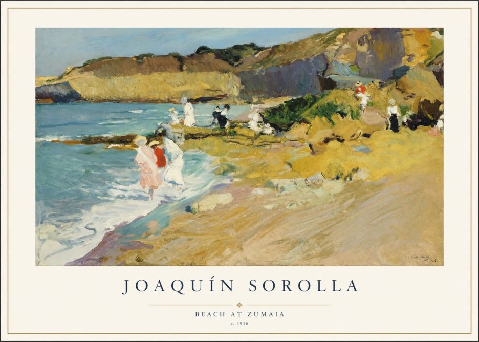 Sorolla Beach at Zumaia No1 - Póster
