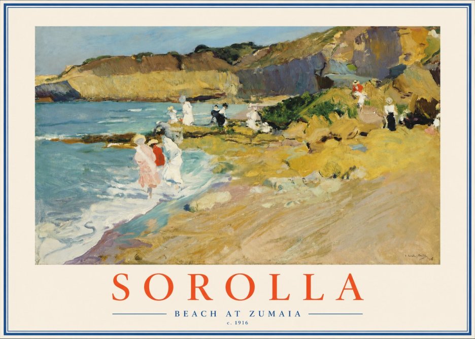 Sorolla Beach at Zumaia No2 - Póster