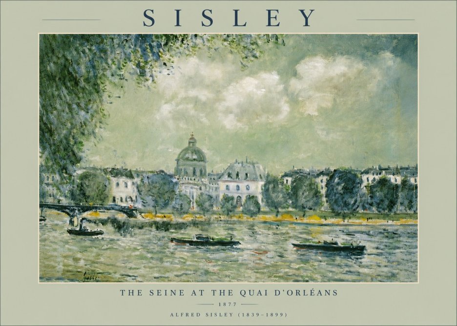 Sisley The Seine at the Quai D'orléans No2 - Póster