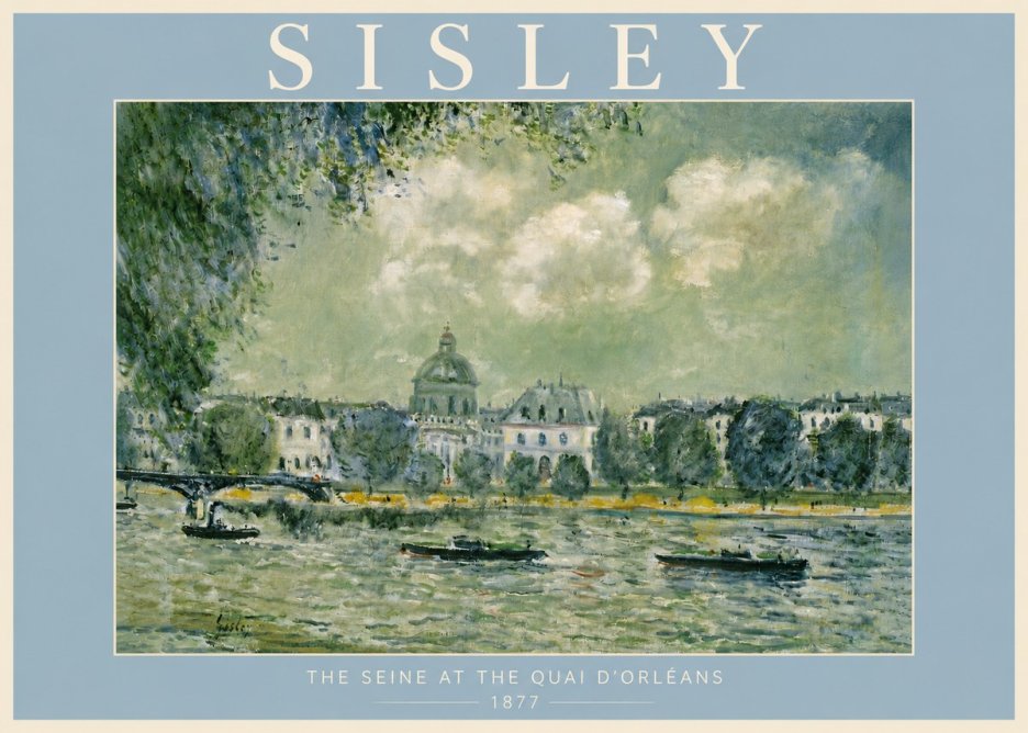 Sisley The Seine at the Quai D'orléans No4 - Póster