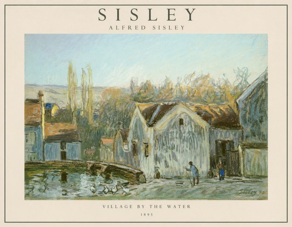 Sisley Village by the Water No1 - Póster