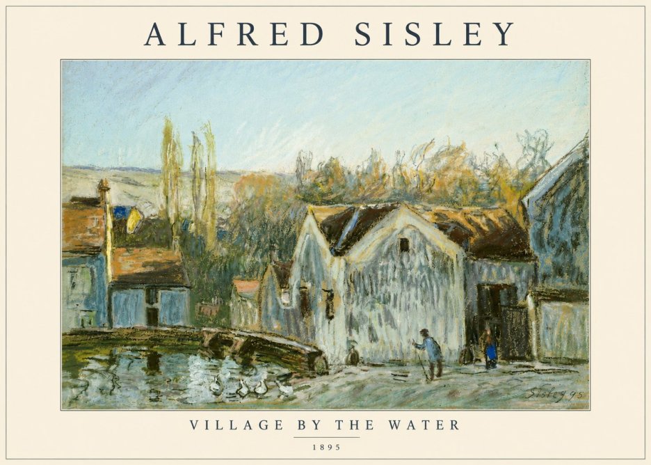 Sisley Village by the Water No3 - Póster