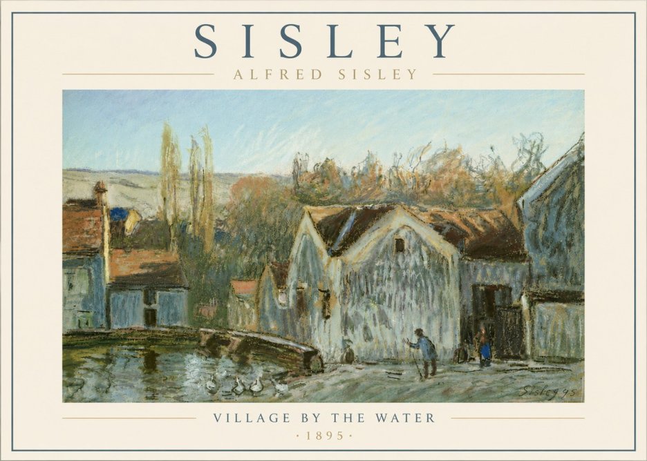 Sisley Village by the Water No6 - Póster