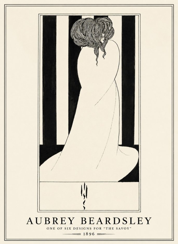 Aubrey Beardsley One of Six Designs for 'the Savoy' No1 - Póster