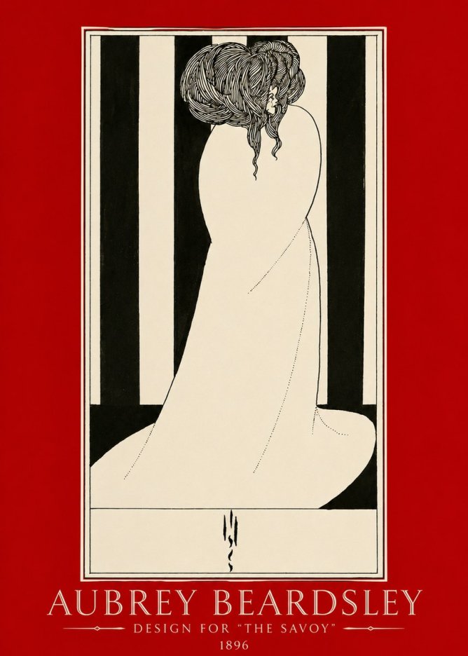 Aubrey Beardsley One of Six Designs for 'the Savoy' No2 - Póster