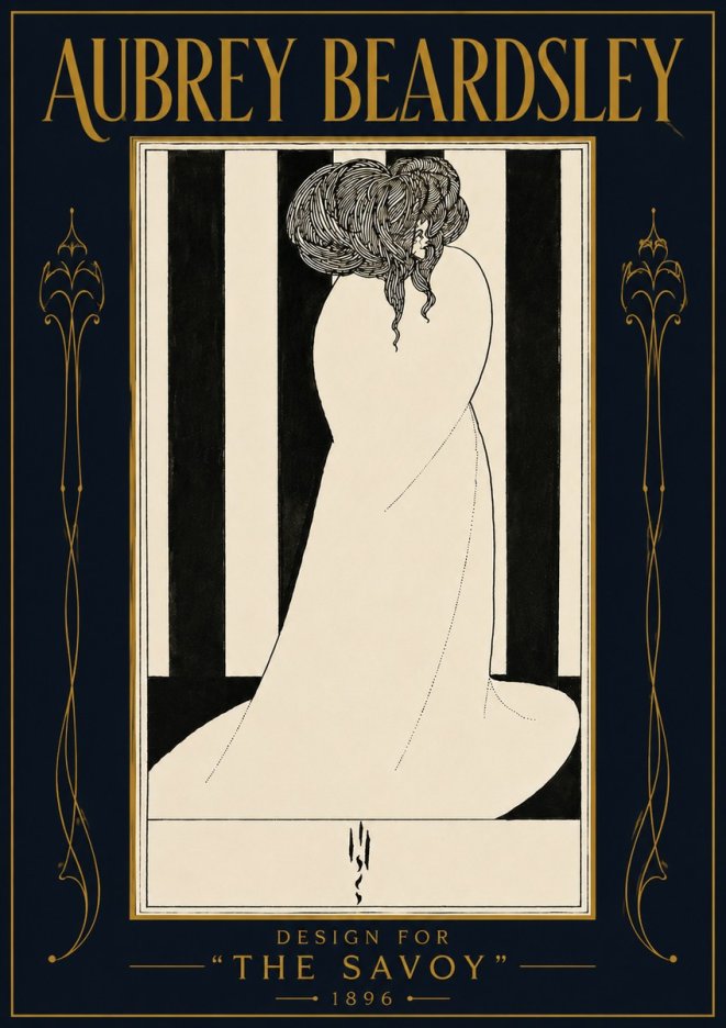 Aubrey Beardsley One of Six Designs for 'the Savoy' No6 - Póster