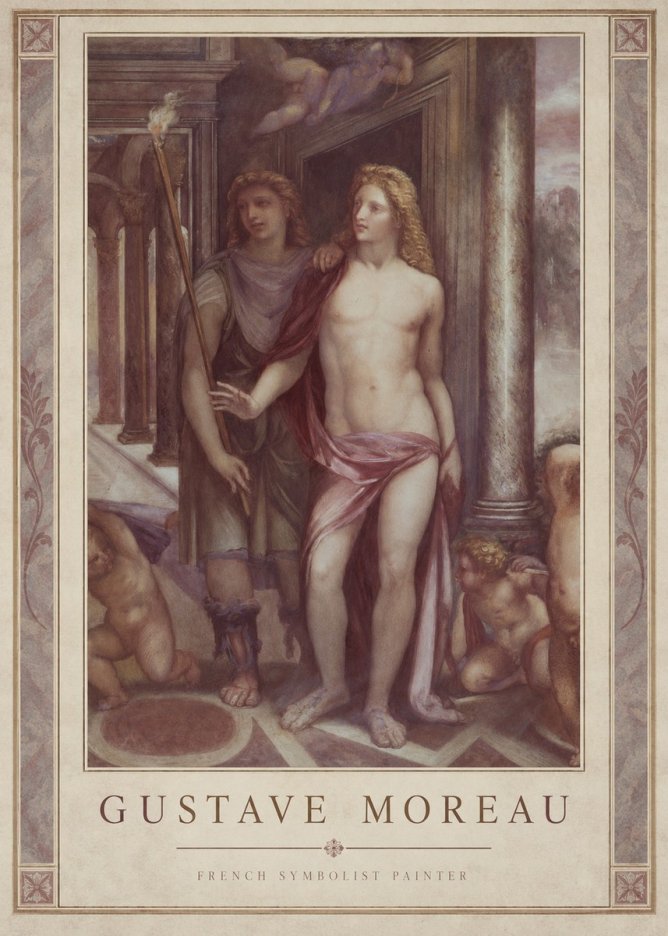 Gustave Moreau Youth No1 - Póster