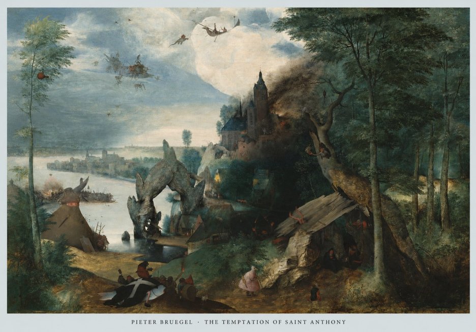 Pieter Bruegel The Temptation of Saint Anthony No6 - Póster