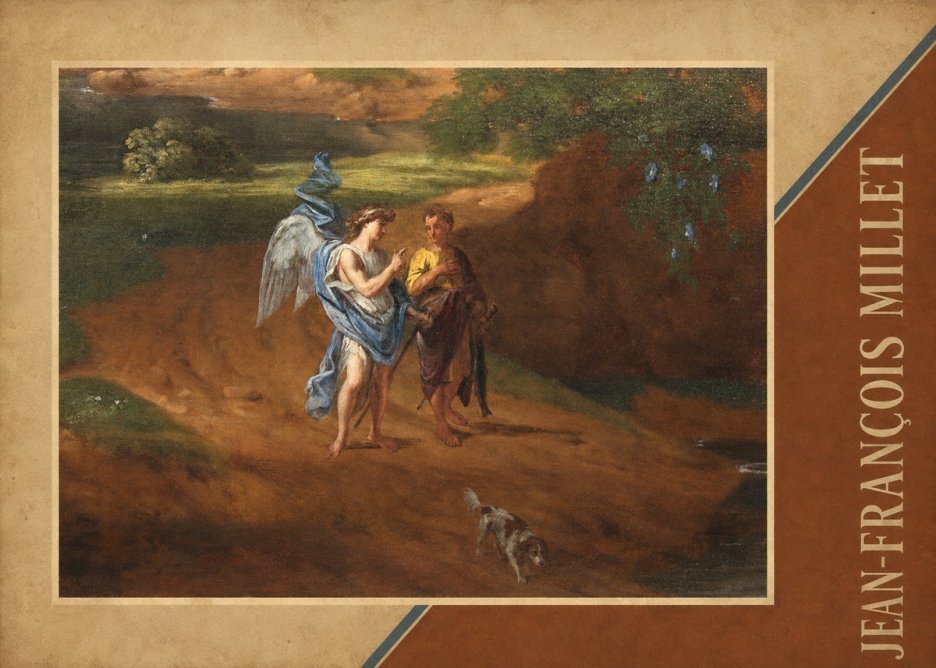 Jean-François Millet Tobias and the Angel No5 - Póster