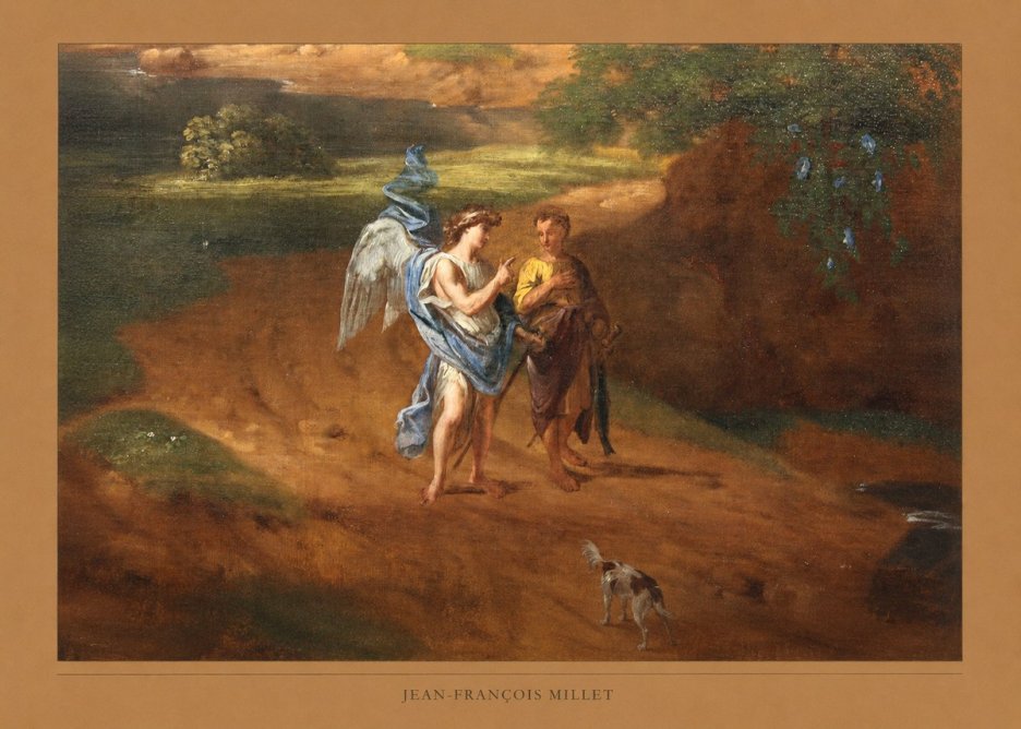 Jean-François Millet Tobias and the Angel No6 - Póster
