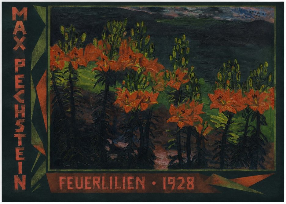 Max Pechstein Feuerlilien No2 - Póster