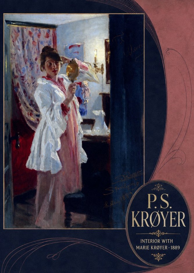 P.S. Krøyer Interior with Marie Krøyer No6 - Póster