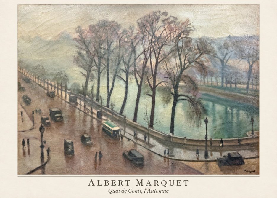 Albert Marquet Quai De Conti, L'automne No4 - Póster