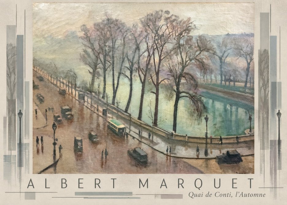 Albert Marquet Quai De Conti, L'automne No6 - Póster