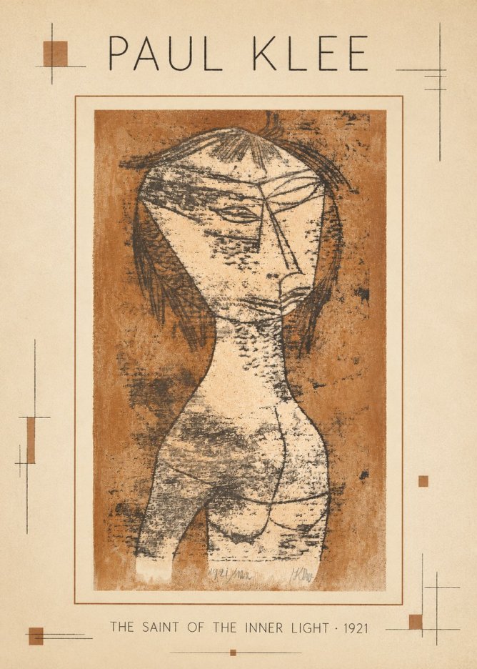 Paul Klee The Saint of the Inner Light No1 - Póster