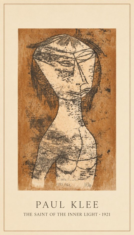 Paul Klee The Saint of the Inner Light No2 - Póster