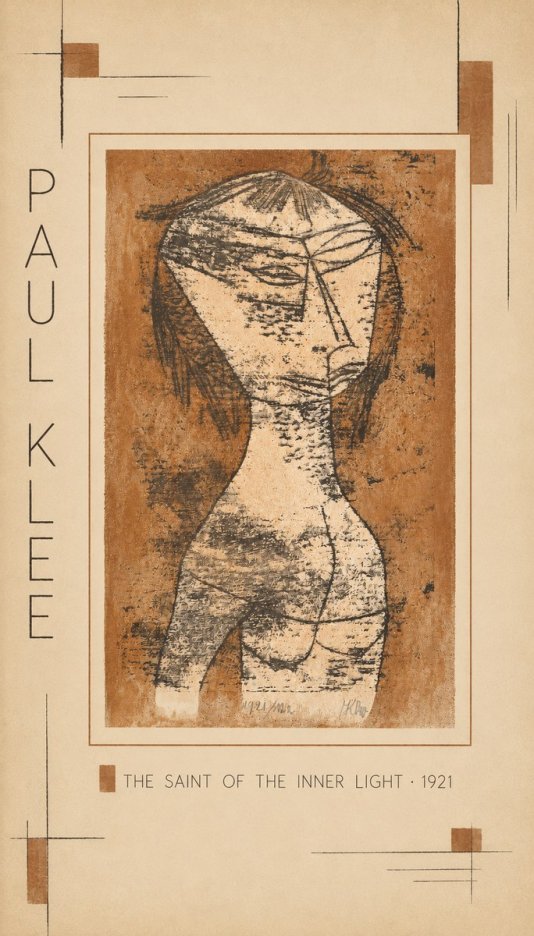 Paul Klee The Saint of the Inner Light No3 - Póster