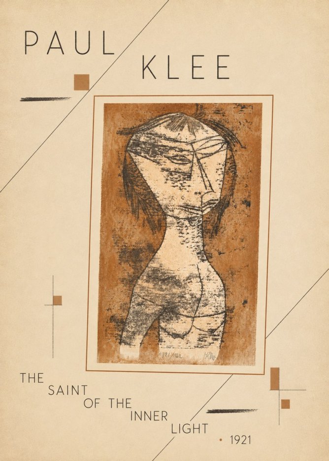 Paul Klee The Saint of the Inner Light No4 - Póster