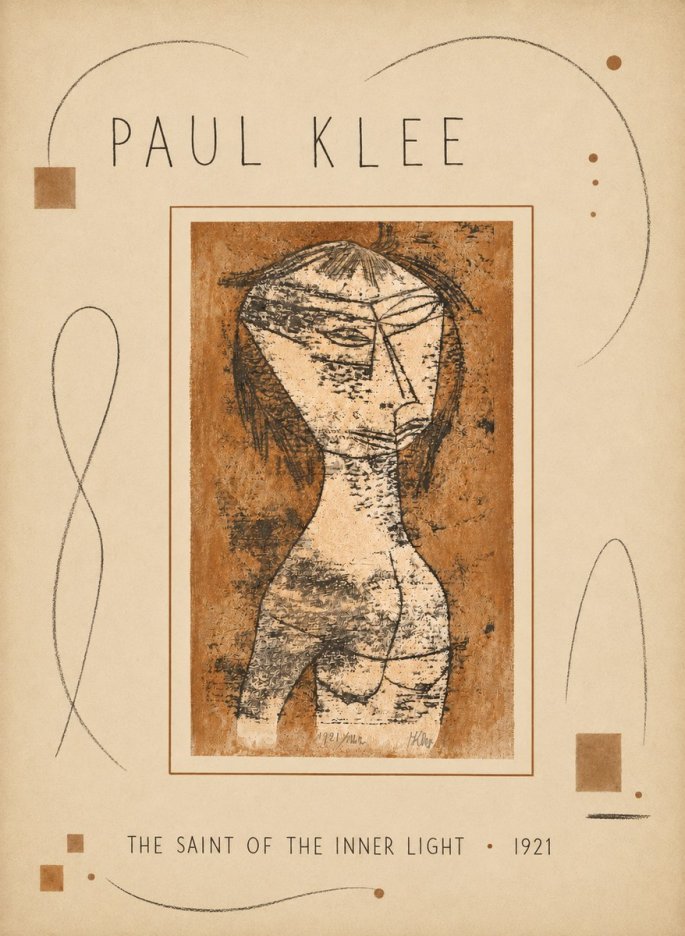 Paul Klee The Saint of the Inner Light No5 - Póster