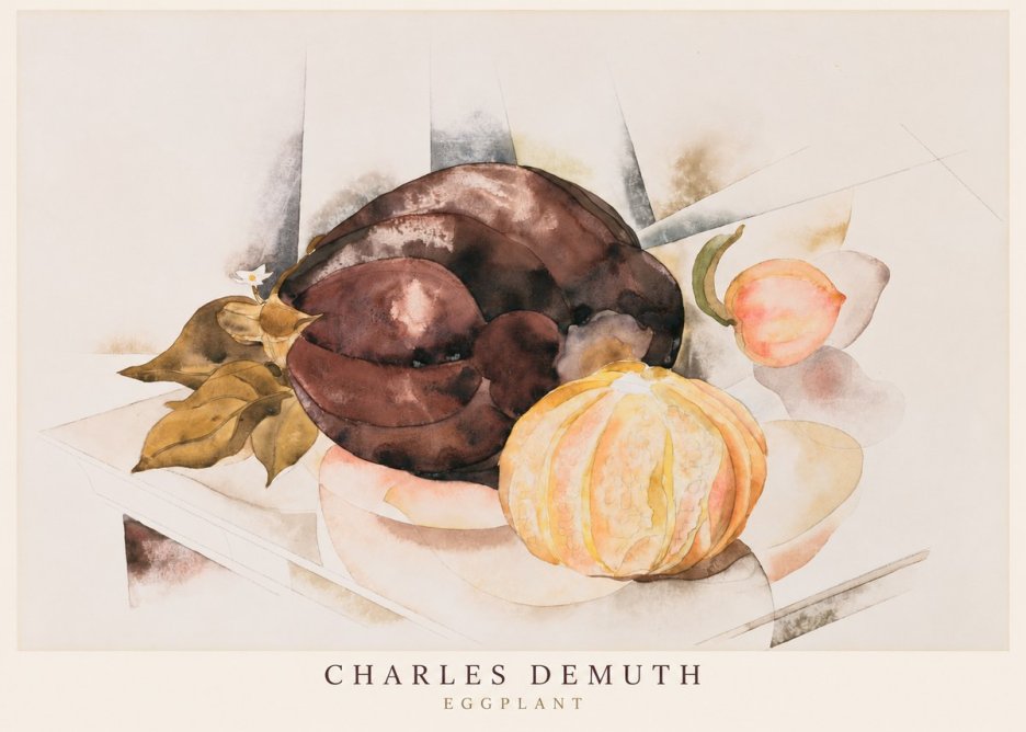 Charles Demuth Eggplant No6 - Póster