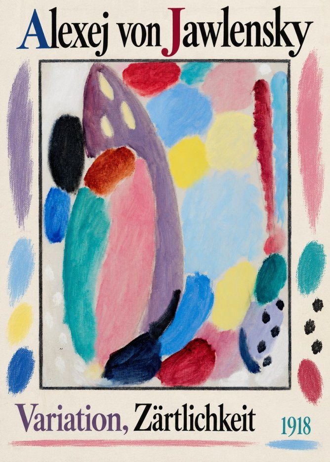 Alexej von Jawlensky Variation, Zärtlichkeit No1 - Póster