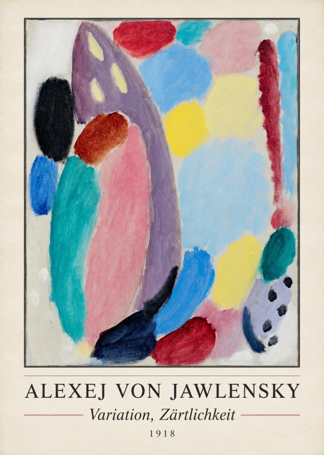 Alexej von Jawlensky Variation, Zärtlichkeit No3 - Póster
