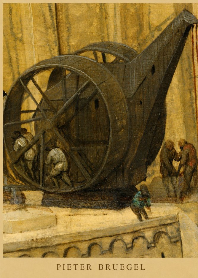Pieter Bruegel The Crane No5 - Póster