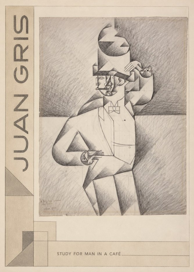 Juan Gris Study for Man in a Café No2 - Póster