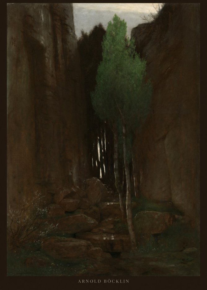 Arnold Böcklin Sacred Grove II No2 - Póster