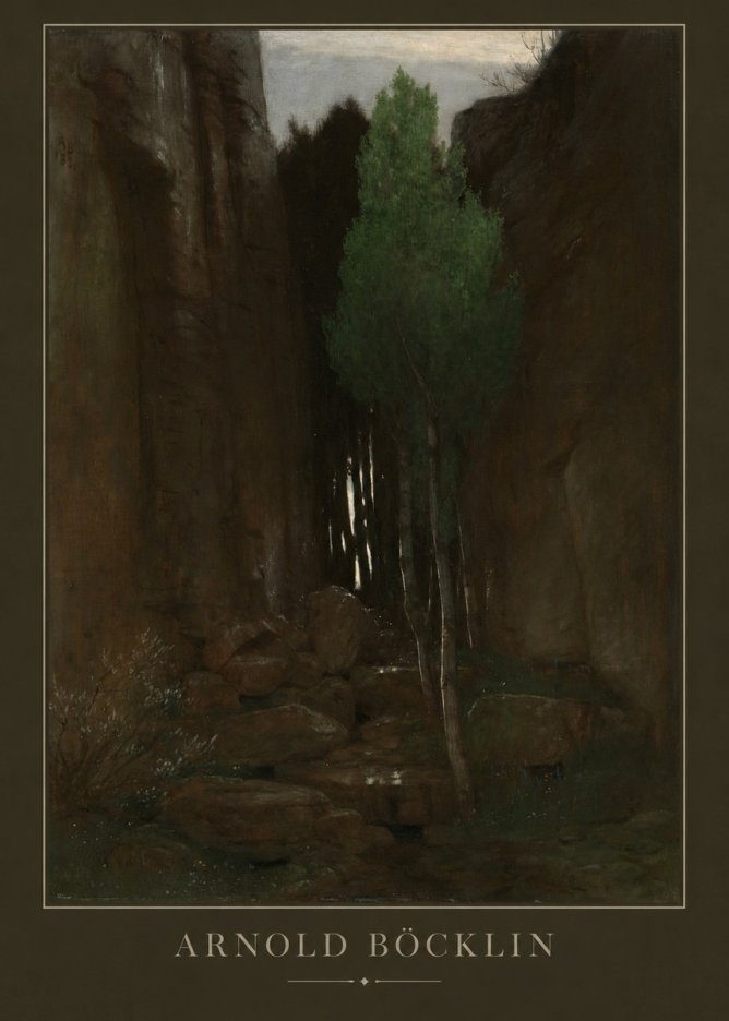 Arnold Böcklin Sacred Grove II No3 - Póster