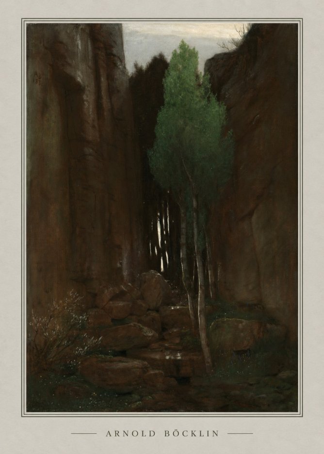 Arnold Böcklin Sacred Grove II No4 - Póster