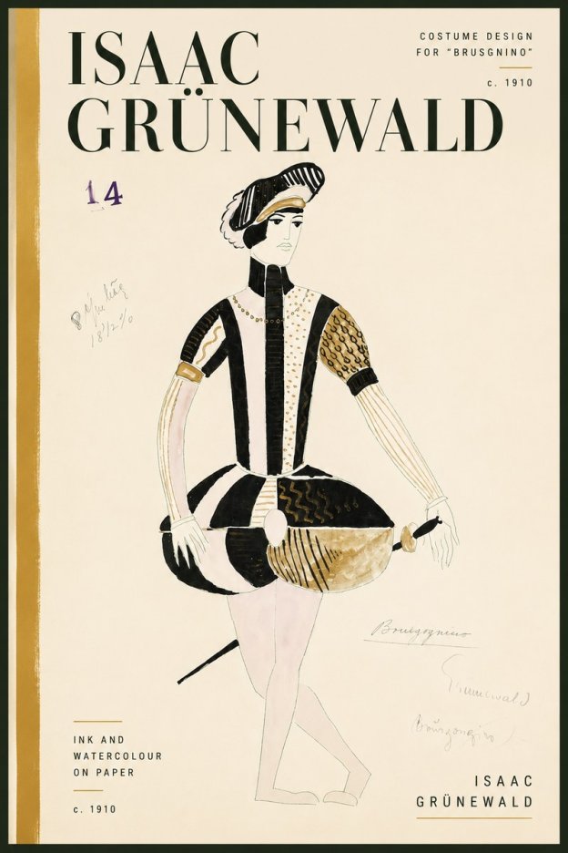 Isaac Grünewald Costume Design IX No4 - Póster