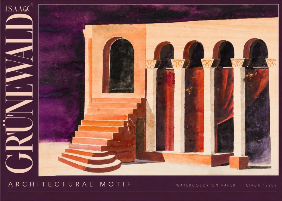 Isaac Grünewald Architectural Motif I No4 - Póster