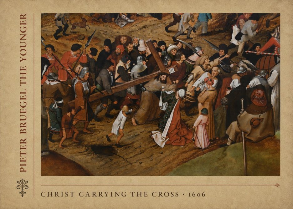 Pieter Bruegel Christ Carrying the Cross II No5 - Póster