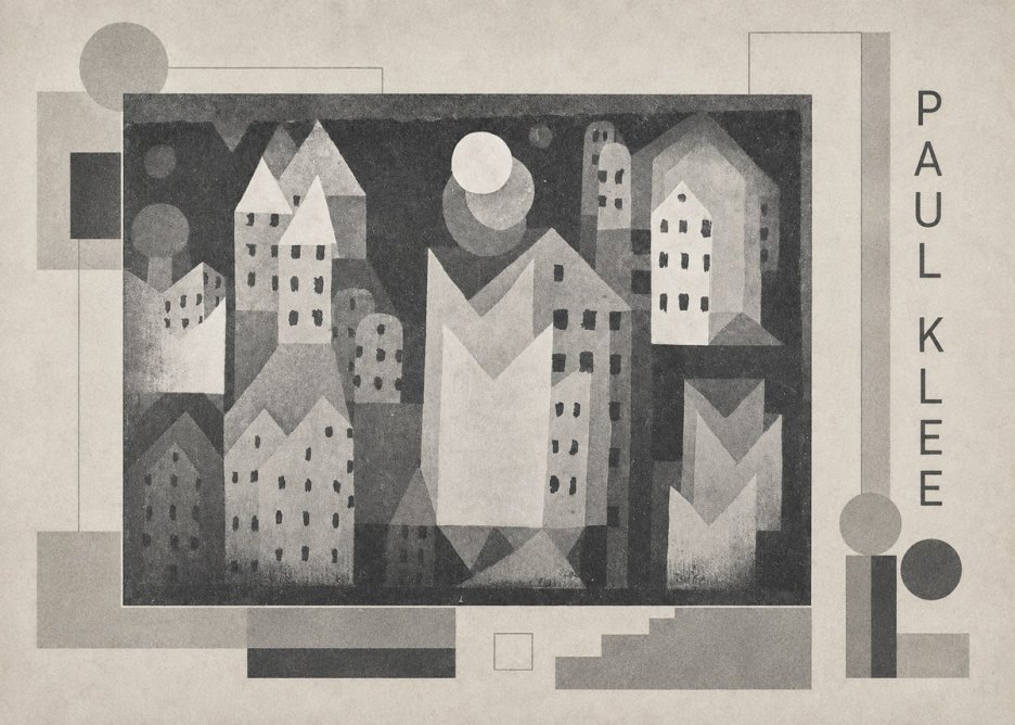 Paul Klee City of Churches No2 - Póster