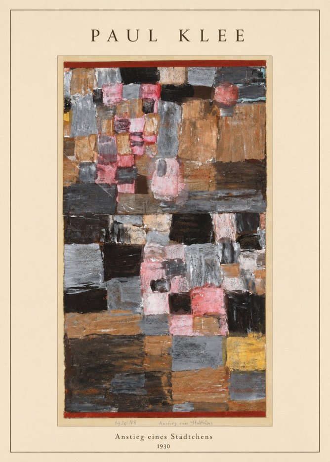 Paul Klee Anstieg Eines Städtchens No4 - Póster