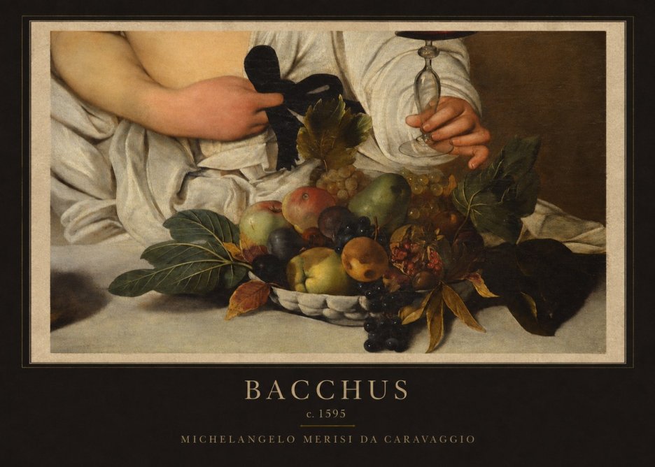 Michelangelo Merisi da Caravaggio Bacchus II No1 - Póster