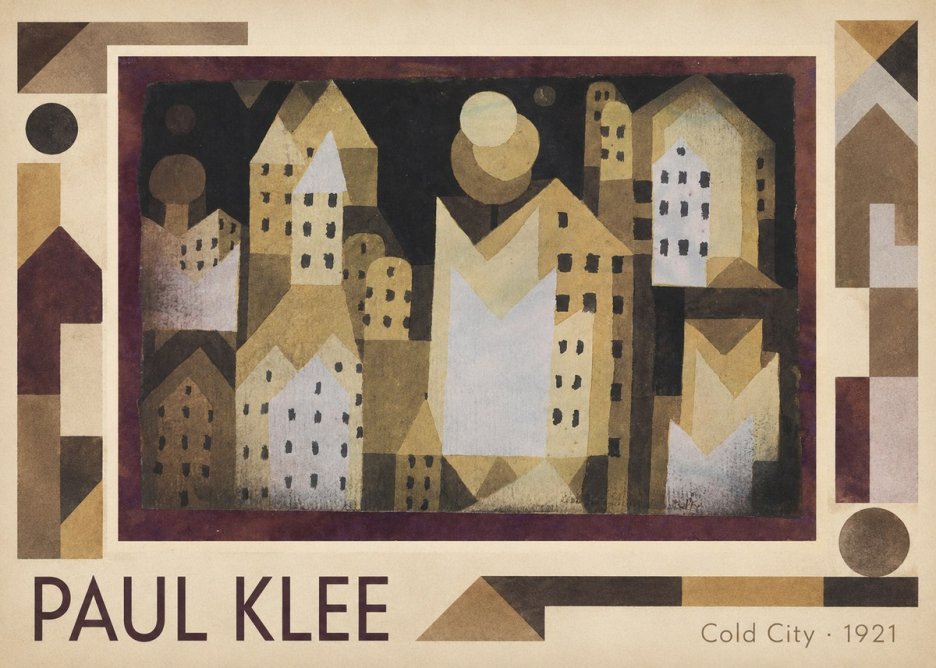 Paul Klee Cold City No1 - Póster