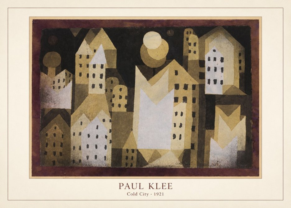 Paul Klee Cold City No4 - Póster