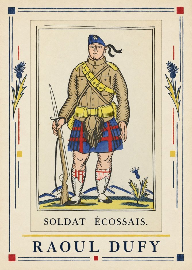 Raoul Dufy Soldat Écossais. No6 - Póster