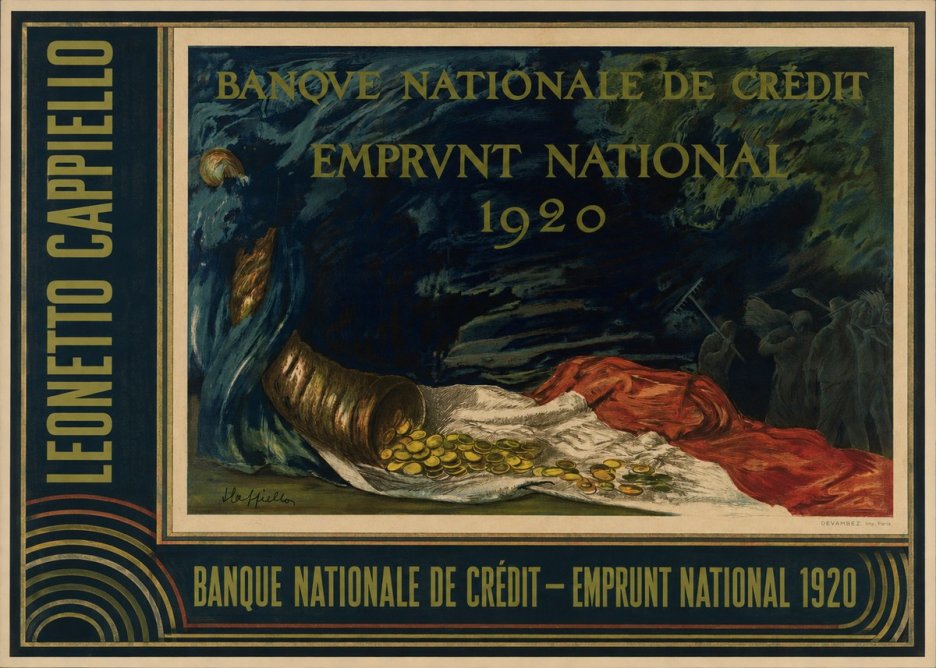Leonetto Cappiello Banque Nationale De Crédit - Emprunt National 1920 No4 - Póster