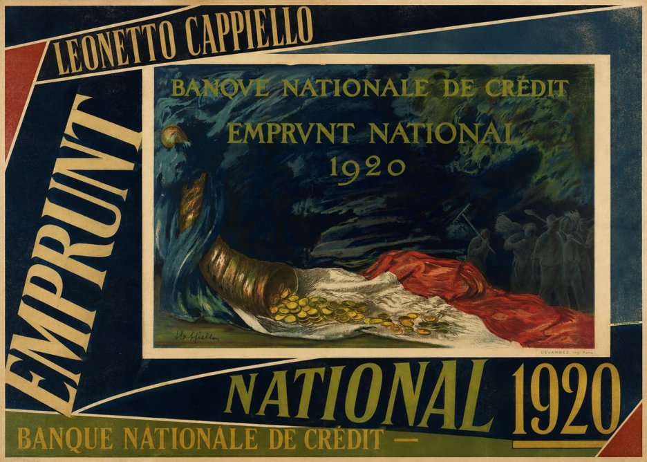 Leonetto Cappiello Banque Nationale De Crédit - Emprunt National 1920 No5 - Póster