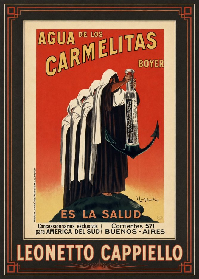 Leonetto Cappiello Agua De Los Carmelitas Boyer No1 - Póster
